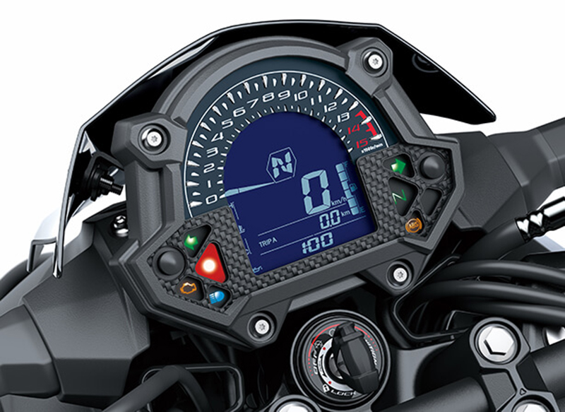 Kawasaki Z400 ABS mới xanh đồnghồ Kawasaki Z400 ABS mới xanh